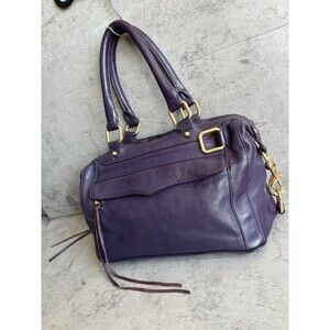 Rebecca Minkoff Women’s Classic MAB Satchel Leather Bag Purple EUC